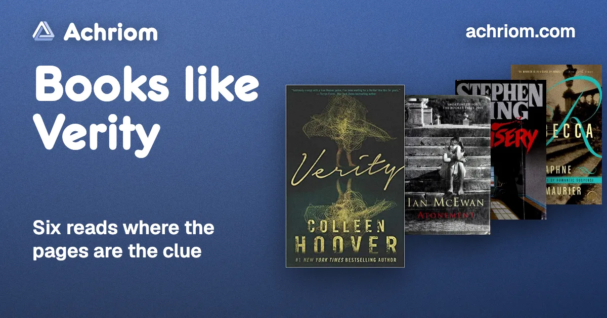 Books Like Verity to Read After the Movie